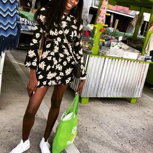 Asos printed skater dress